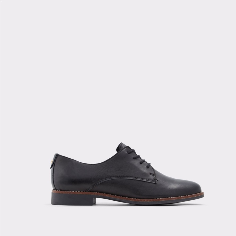 Aldo Black Maedagua Oxford Flats Shoe Size 7
